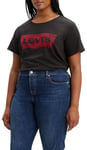 Levi's Women's Plus Size Perfect Tee T-Shirt, Stonewashed Black, 4XL