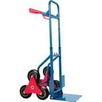 Diable repliable extensible Charge max 200kg 6 roues Chariot de transport pliable escalier