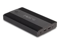 Delock - Förvaringslåda - M.2 - M.2 Nvme Card / Pcie (Nvme) - Raid Jbod, Raid 0, 1 - Usb 3.2 (Gen 2X2) - Svart