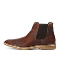 Selected Homme Sel Leon Leather Chelsea H Bottines, Marron Cognac, 46 EU