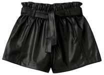 United Colors of Benetton Girl's Short 4X2VC9035 Trunks, Nero, 130 cm