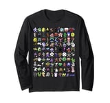 C64 Top Favourite Character 8-bit Heroes Spectrum 1980s Long Sleeve T-Shirt