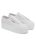 Superga Unisex Womens/Ladies 2790 Nappa Leather Trainers (Optic White) - Size UK 3