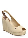 Tommy Hilfiger Iconic Elena Sling Back Wedge Beige