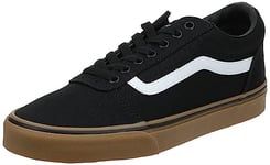 Vans Homme Ward Sneaker Basse, (Canvas) Black/Gum, 42 EU