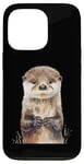 Coque pour iPhone 13 Pro Aquarelle Otter Baby