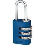 ABUS combination lock 145/20 blue - Luggage lock, locker lock and much more. - Aluminium padlock - individually adjustable numerical code - ABUS security level 3