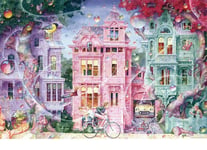 wanghan Puzzle Adulte 1000 Pièces Puzzle Classique Jouets Jouet en Bois pour Enfants Décoration De La Maison Cadeaux d'art Bubble Street et bâtiment-50x75cm