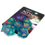 RPG Dice Set - Poly Dice Set - Mythic - Byzantium GEM