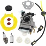 Ayyqh - Carburateur Kit pour CG430 520 40-5 44-5,Moteur de Débroussailleuse TL43 TL52 Bougie d'allumage Filtre à Essence