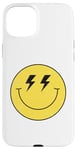 Coque pour iPhone 15 Plus Yeux lumineux jaunes des années 70 souriant souriant