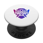 Barong Masque de lion mythologie balinaise Roi des esprits PopSockets PopGrip Adhésif