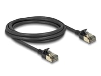 DELOCK – RJ45 Network Cable Cat.8.1 F/FTP Slim Pro 2 m black (80340)