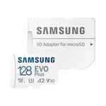 Samsung 128GB Evo Plus V30 A2 MicroSDXC Memory Card and Adapter