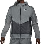 Nike M NK RPL WR WINDRNNER GX JKT Jacket Mens, Smoke Grey/Off Noir/Reflective Silv, M