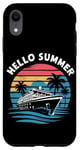 Coque pour iPhone XR Hello Summer Funny Student Teacher Last Day of School Cruise