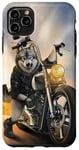 Coque pour iPhone 11 Pro Max Grey Wolf Riding Chopper Moto