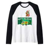 Christmas Scooby Doo Shaggy Mystery Machine Happy Holidaze Raglan Baseball Tee