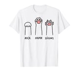 Funny Rock Paper Scissors Lover Cat Cute Games Cat T-Shirt