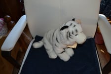 peluche neuve tigre blanc 30 cm de VWF SAUVONS NOTRE PLANETE