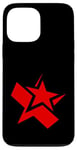 Coque pour iPhone 13 Pro Max Graphique rouge étoilé rouge