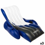 Inflatable Pool Chair Intex Floating Recliner Blue White 180,3 x 66 x 134,6 c