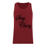 Dead Legacy Mens Stay Classy Red T-Shirt material_cotton - Size X-Large