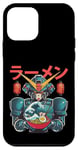 Coque pour iPhone 12 mini Ramen japonais Mecha Robot géant La grande vague Anime