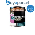 Sadolin 5028827 Superdec Opaque Wood Protection Super White Satin 5 litre SAD502