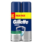 Gillette Series Sensitive Men's Shaving Gel 2 x 200 ml