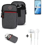 Holster + earphones for Oppo Reno8 Lite 5G Belt Pouch