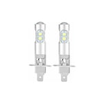 Ampoules de phare, 2x H1 6000K super blanc 100W Kit d'ampoules de phare à led Feux de croisement