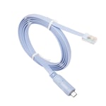 Câble console Cisco Type-C vers RJ45 Câble de débogage série avec puce FTDI Câble adaptateur USB-C vers RJ45 Compatible avec les routeurs, commutateurs, pare-feu, 1,8 m