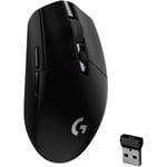 Logitech G305 LIGHTSPEED Trådlös Gamingmus, Hero 12K Sensor, 12 000 DPI, Lätt, 6 Programmerbara Knappar, 250 Timmars Batteritid Lila Purple