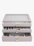 Stackers Supersize Glass Lid 3 Drawer Jewellery Box