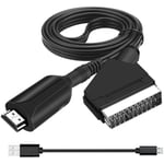 Scart till HDMI-omvandlare, All-in-One SCART till HDMI-adapter, 1080P