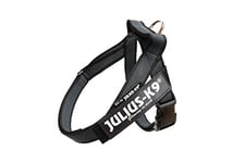 Julius-K9, IDC Color & Gray Belt Harness, Size: S / Mini, Black-Gray