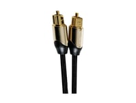 Sandstrom Cable Ultra Slim Digital Optical With Mini TOSLINK Adaptors-3M-Gold