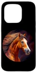 Coque pour iPhone 15 Pro Crinière gracieuse pour cheval de course Nature Force