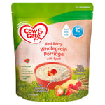 Cow & Gate Red Berry Wholegrain Porridge Baby Food Cereal, 7+ Months, 200g (Pack of 4)