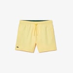 Lacoste Mens Lightweight Swim Shorts in Yellow Cotton - Size X-Large