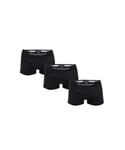 Armani Mens boxer shorts from in a 3-pack in black Cotton - Size Medium