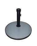 Round Concrete Parasol Base - Grey