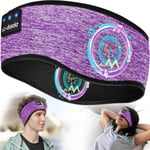 Bluetooth Bandeau Ecouteurs pour Dormir, Bandeau écouteur de Musique pour Hommes Femmes,Casque Sommeil avec Ultra-Fins HD Stéréo pour Sport,Dormeurs Latéraux,Voyage