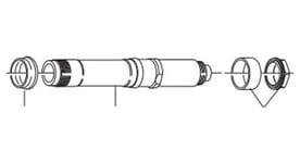 Kit de conversion arriere campagnolo bora shamal disc en axe qr 10x135mm