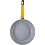 San Ignacio Lavacio - Pan de 20 cm - Fabriqué en Aluminium forgé - Intérieur Gris de Whitford et revêtement extérieur - Mango à Touche Douce - Protecteur de Flamme avec Peinture - Induction Totale