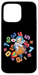 Coque pour iPhone 15 Pro Max Kawaii Dog Astronaute Kids Funny Maths Day Numbers Day