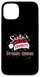 Coque pour iPhone 13 Plaid de Noël préféré de Funny Santa, reine de Noël, buffle