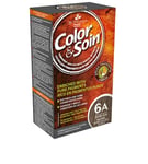COLOR & SOIN Permanent hair dye without aggressive ingredients 6A (Dark ash blond), 135 ml