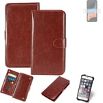 Case For Samsung Galaxy XCover6 Pro Brown Protective Flip Cover Folding Bag Book